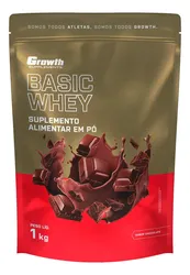 Proteína Growth Supplements Basic Whey em pó sabor Chocolate x 1kg